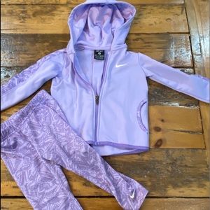 Nike Dri-fit Track jacket with leggings